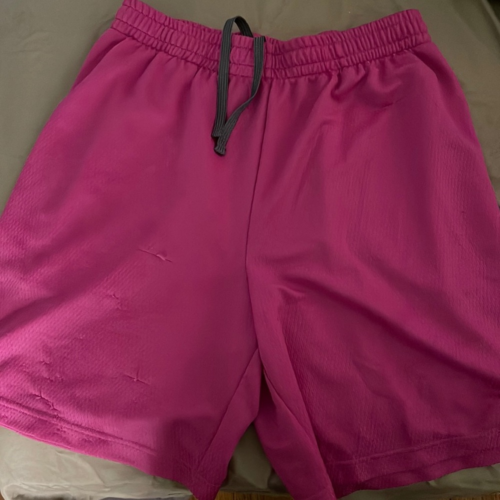 pink athletic shorts